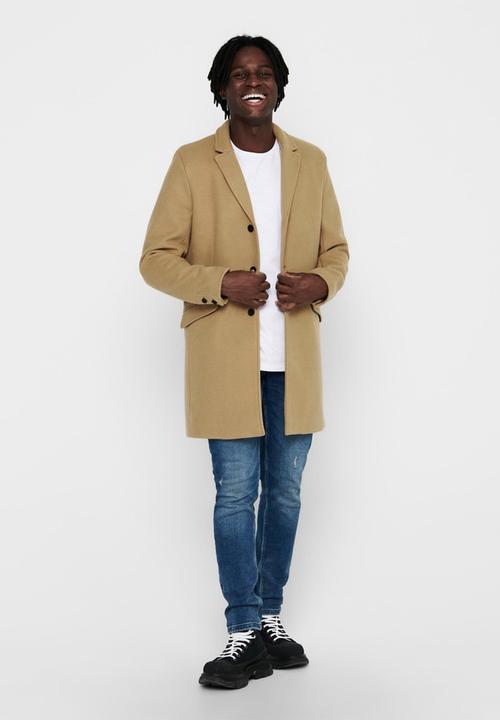 Only & Sons - Julian star coat otw - camel