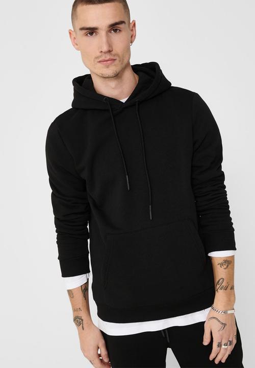 Only & Sons - Ceres life hoodie sweat - black
