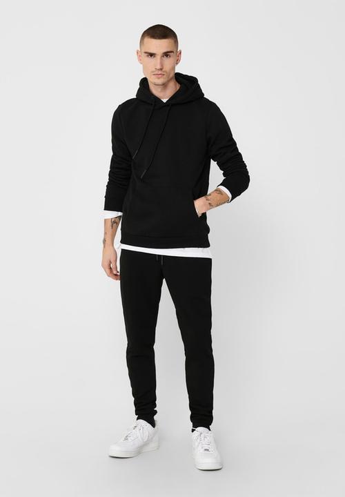 Only & Sons - Ceres life hoodie sweat - black