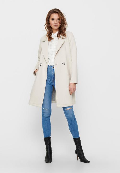 ONLY - Bernadette bonded loose coat - neutral