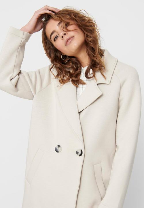 ONLY - Bernadette bonded loose coat - neutral