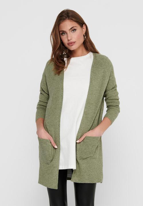 ONLY - Atia long sleeve cardigan - green 