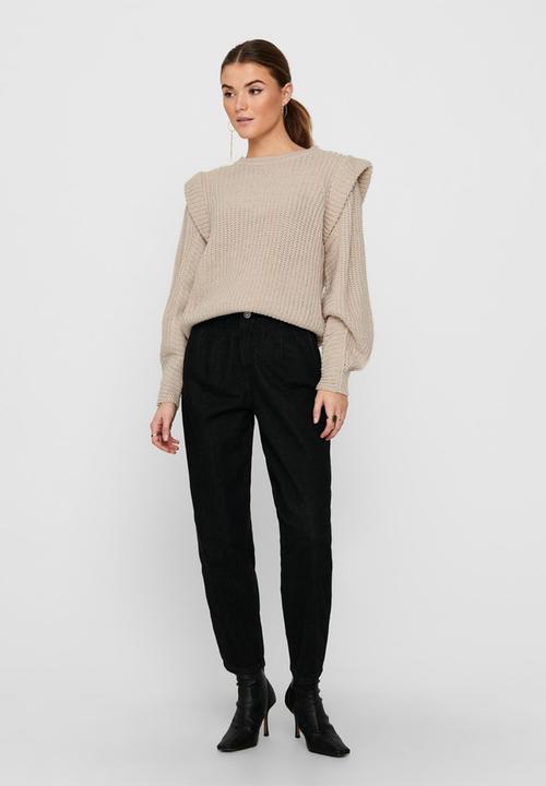 ONLY - Lexine long sleeve pullover knit - beige 