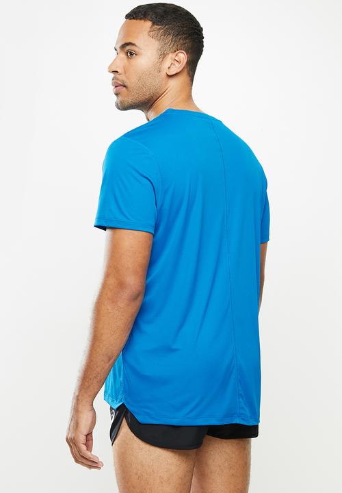 ASICS - Silver short sleeve top - blue