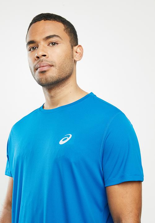 ASICS - Silver short sleeve top - blue