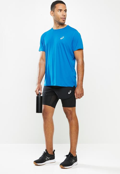 ASICS - Silver short sleeve top - blue