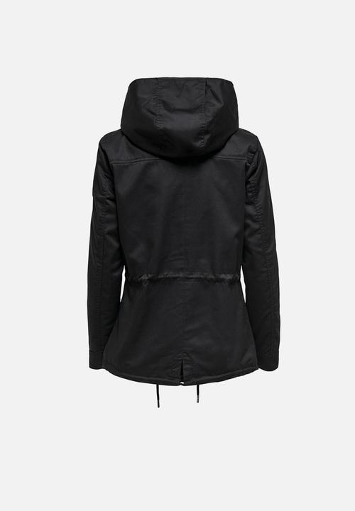 ONLY - Lorca canvas parka - black