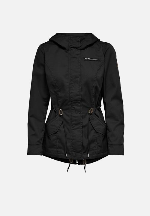 ONLY - Lorca canvas parka - black