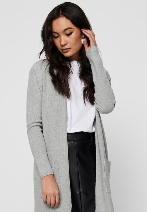 ONLY - Atia long sleeve cardigan - grey