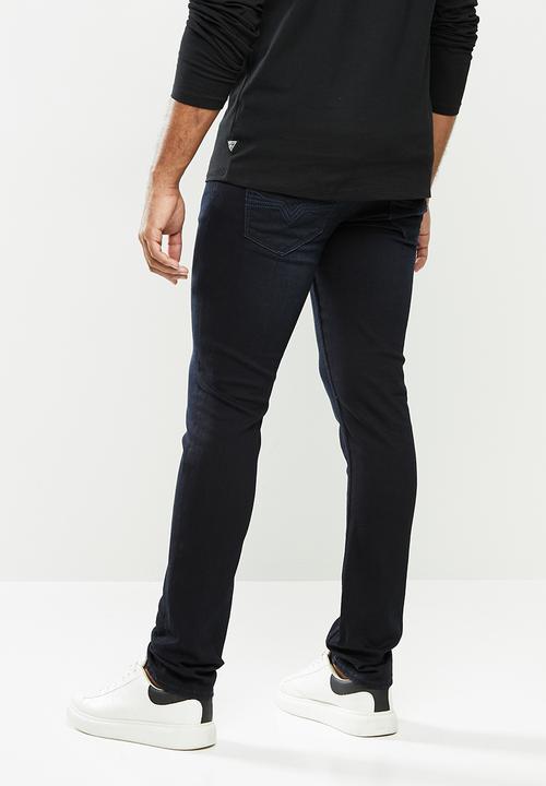 GUESS - Skinny lanewood wash - dark blue