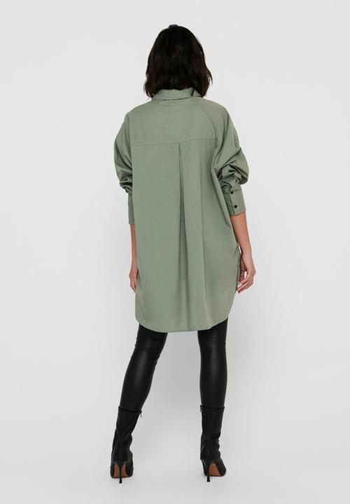 ONLY - Selma new long sleeve shirt - green