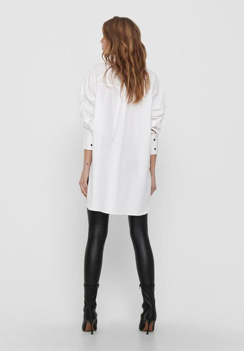 ONLY - Selma new long sleeve shirt - white
