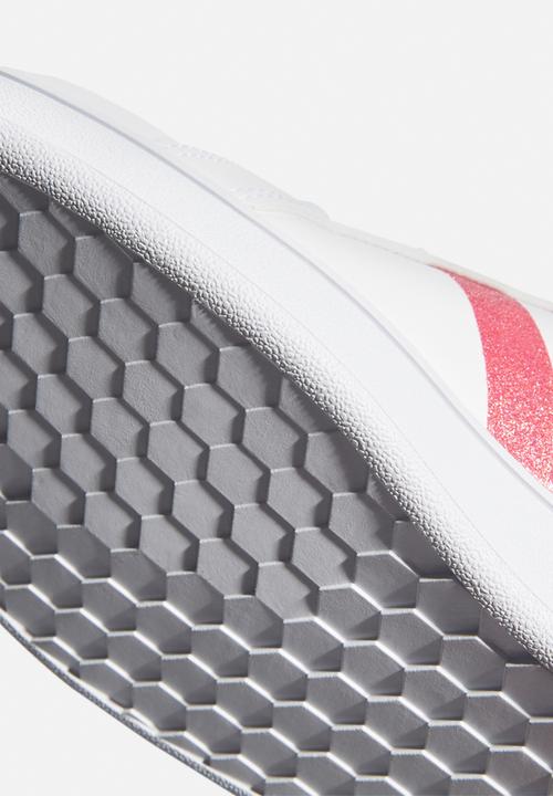 adidas Performance - Grand court k - white & pink 