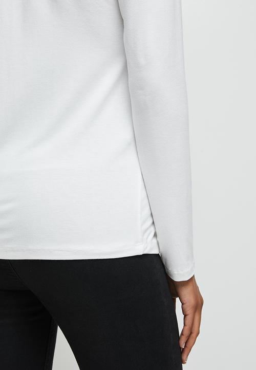 edit - Long sleeve basic scoopneck tee - milk