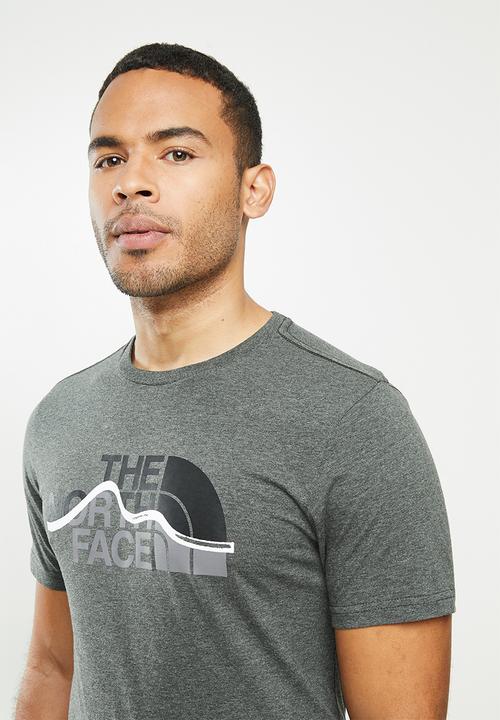 The North Face - Short sleeve mountain line tee - grey 