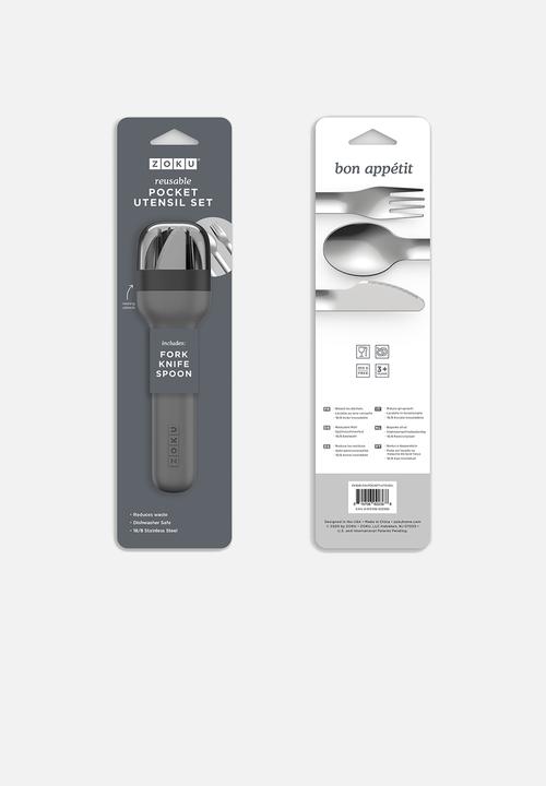 Zoku - Pocket utensils - charcoal