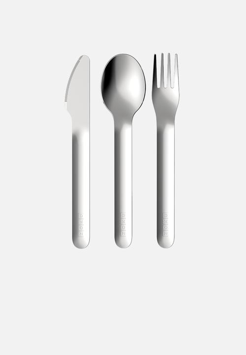 Zoku - Kitty kids pocket utensils - pink