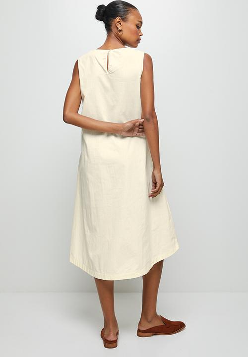 edit - Sleeveless loose fit dress - milk