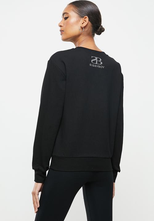 SISSY BOY - Sisterhood: bling sweater - black
