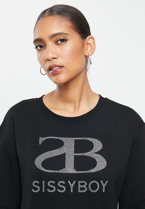 SISSY BOY - Sisterhood: bling sweater - black