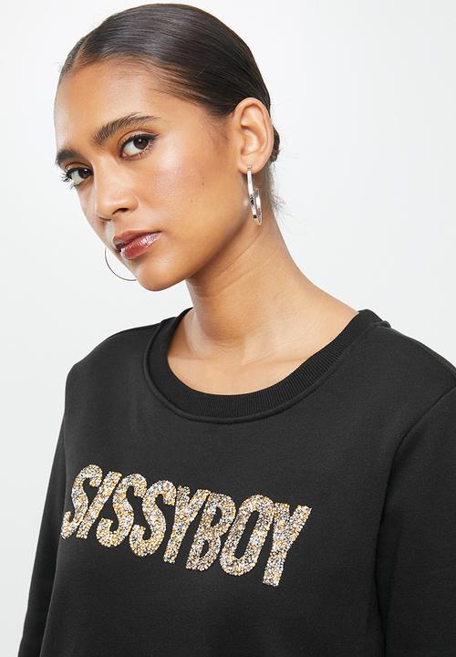 SISSY BOY - Marla: logo sweater - black