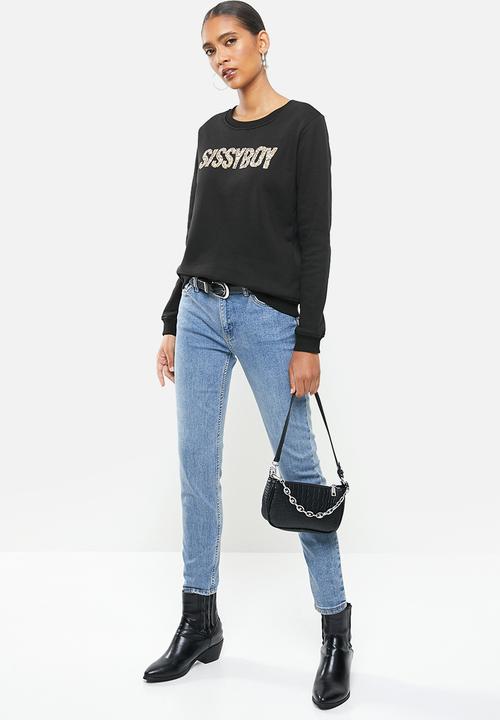 SISSY BOY - Marla: logo sweater - black
