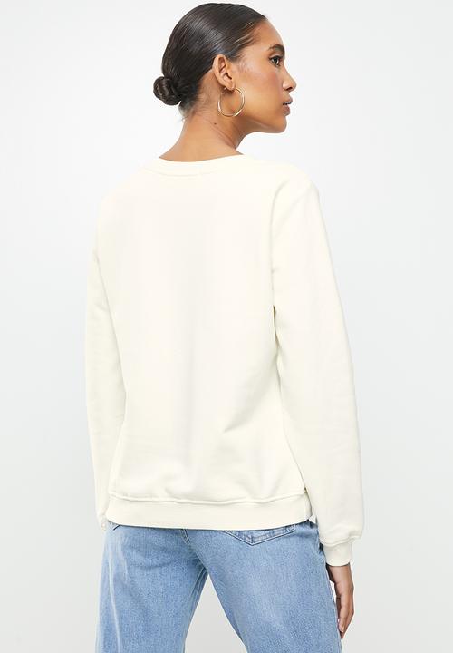SISSY BOY - Marla: logo sweater - off white