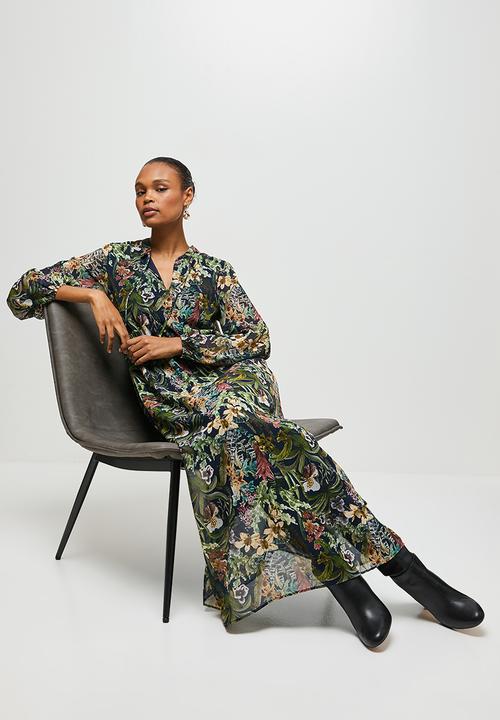 edit - Neck tie soft femme maxi - multi 
