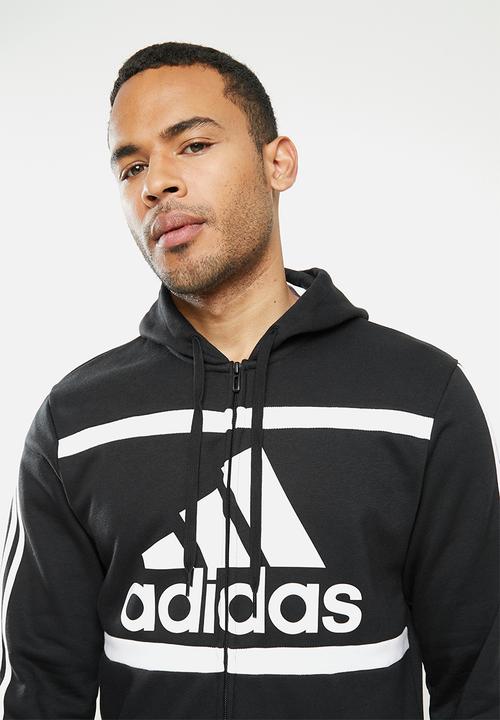 adidas Performance - Cb fz hooded track top - black