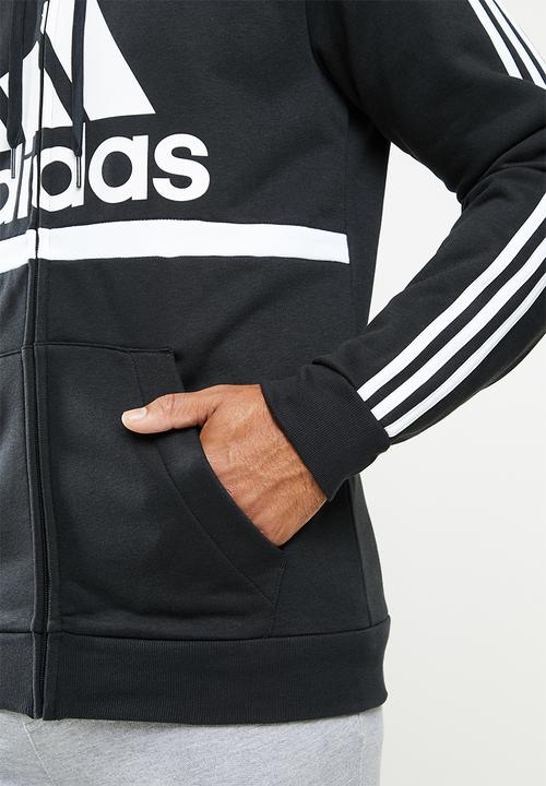 adidas Performance - Cb fz hooded track top - black