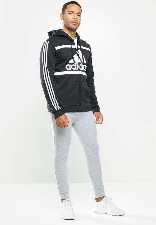 adidas Performance - Cb fz hooded track top - black