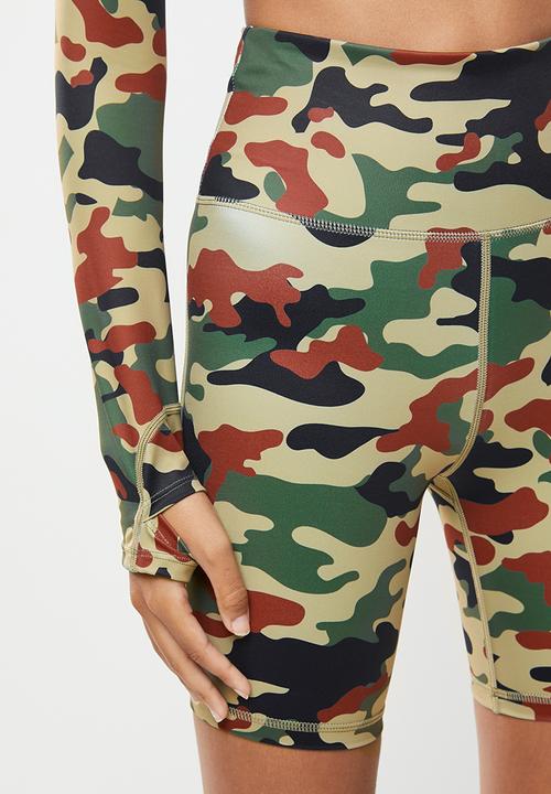 SISSY BOY - Sissyboy sport: camo printed cycling shorts - multi 