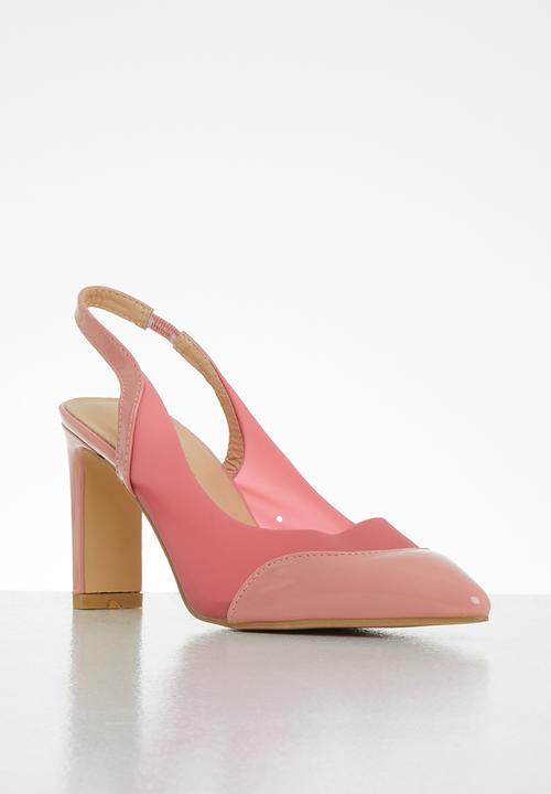 Seduction - Slingback block heel - pink