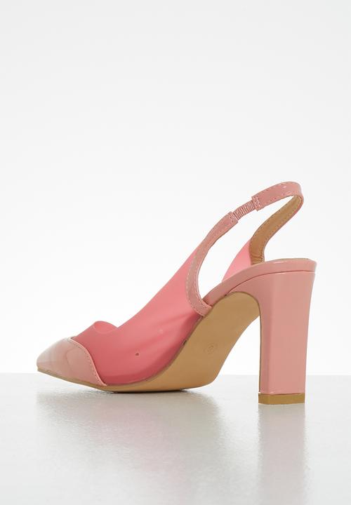 Seduction - Slingback block heel - pink