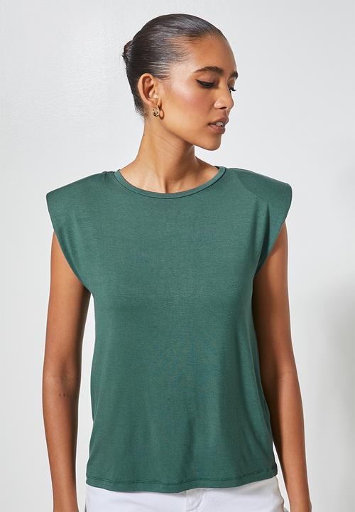 Superbalist - Muscle tee  - dark sage