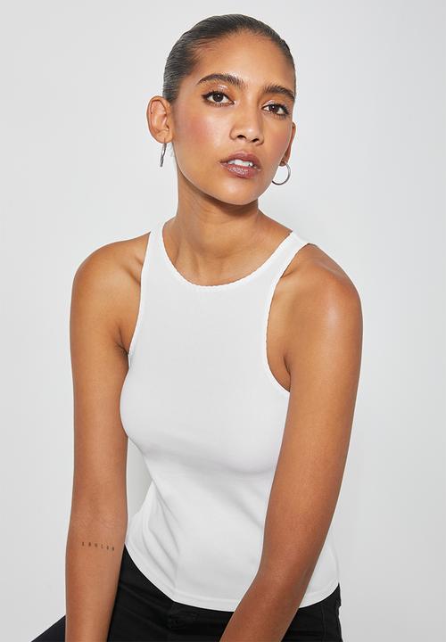 Superbalist - Crepe cutaway top - white