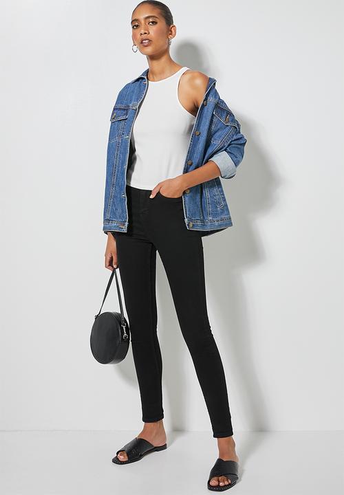 Superbalist - Crepe cutaway top - white