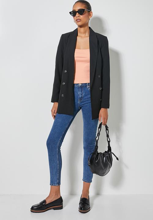 Superbalist - Squareneck rib tops - pink