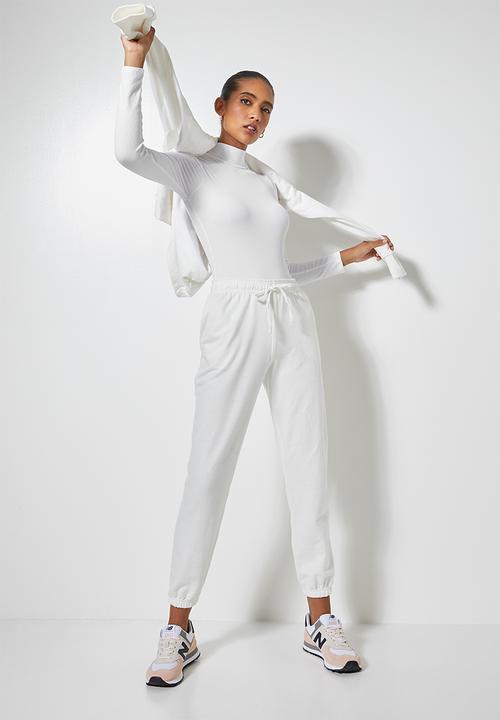 Superbalist - Single white funnel neck bodysuit - white