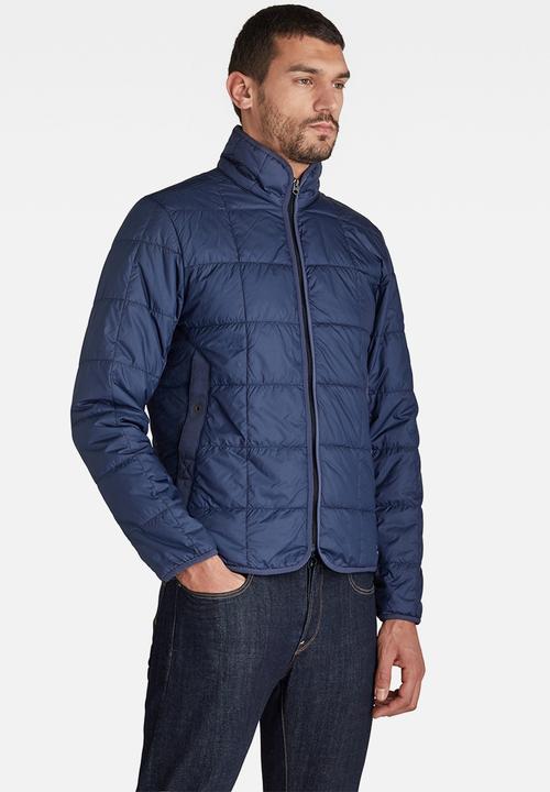 G-STAR - Lt wt quilted jacket - blue