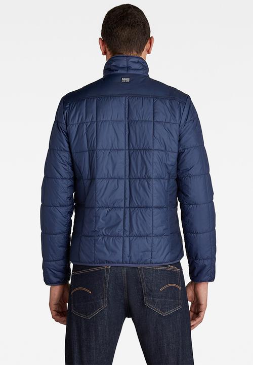 G-STAR - Lt wt quilted jacket - blue