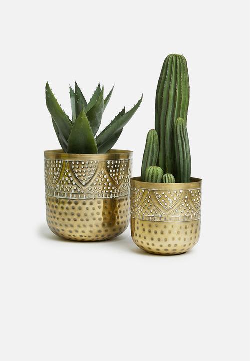 H&S - Rea vase large - gold