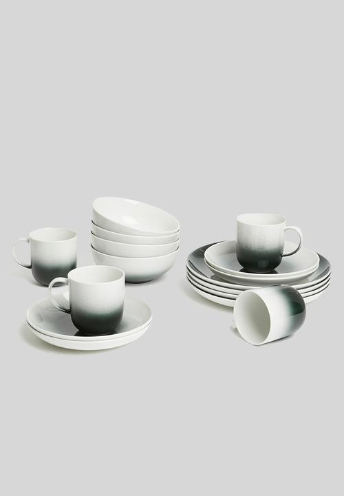 Galateo - Ombre side plate set of 4 - black 