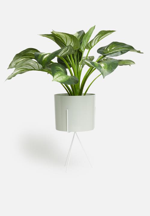 H&S - Planter on stand - light grey