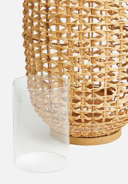 H&S - Lantern rattan - natural
