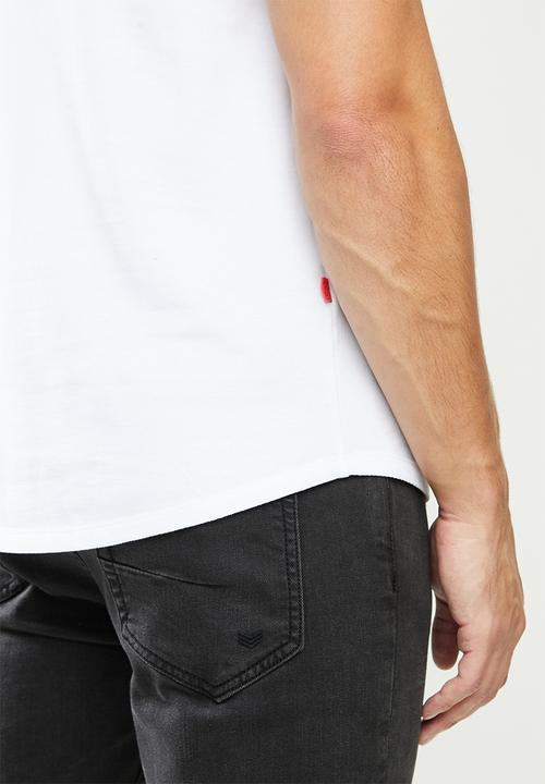 S.P.C.C - Edgerton scooped hem tee - white
