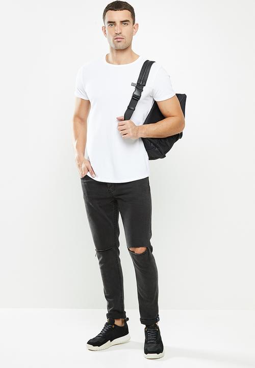 S.P.C.C - Edgerton scooped hem tee - white