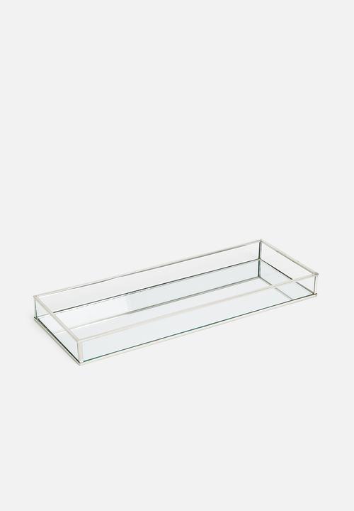 H&S - Jewellery box with mirror - silver