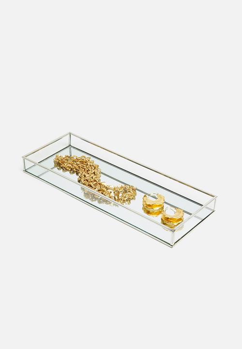 H&S - Jewellery box with mirror - silver