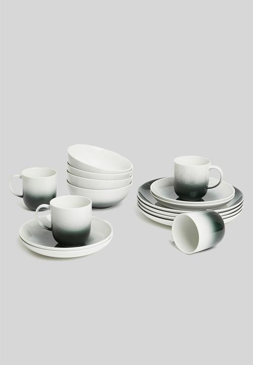 Galateo - Ombre cereal bowl set of 4 - black 